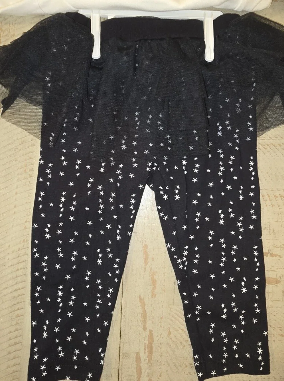 9 Months NWT Carter's White And Black Ghost Bodysuit Tutu Pants Set